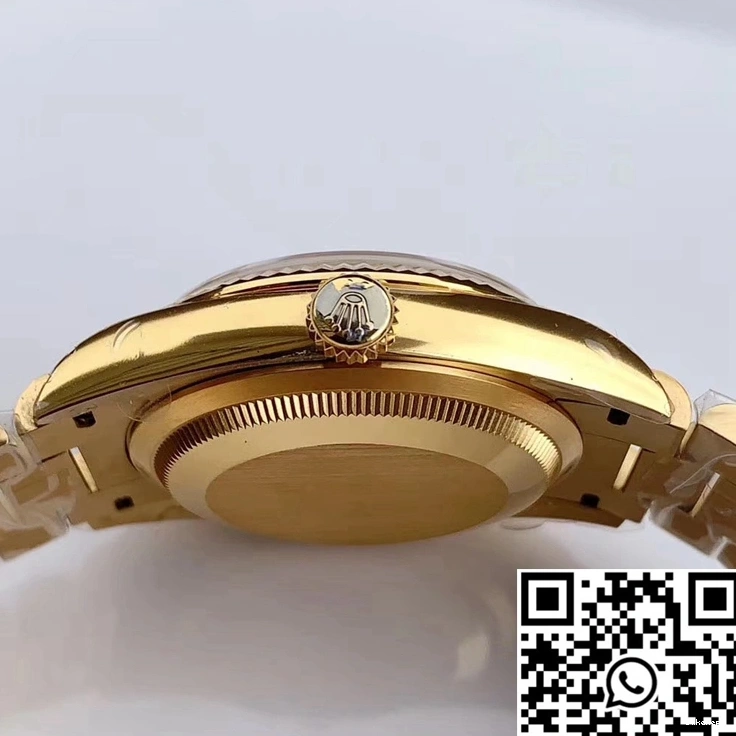 M128238-0022 Gold Yellow EW Gray Rolex Dial Factory Day-Date 0415